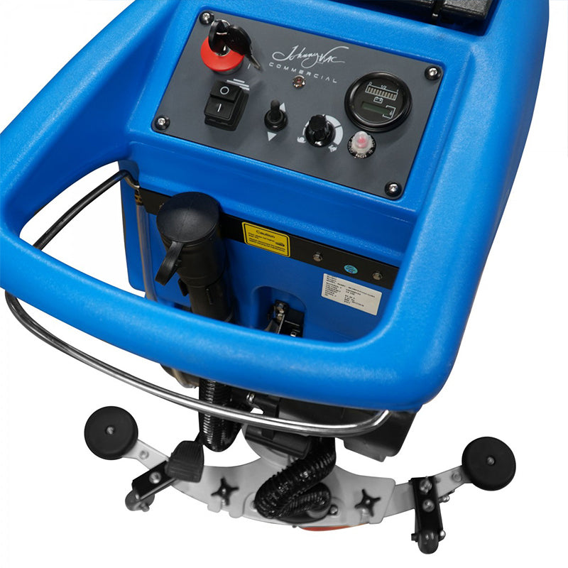 Control panel view of Johnny Vac 22" Autoscrubber JVC56BTN