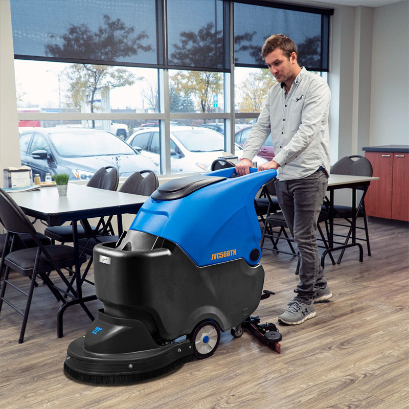 Johnny Vac 22" Autoscrubber JVC56BTN in use on floor