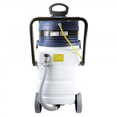 Back view of Johnny Vac Ghibli Heavy Duty Wet & Dry Vacuum JV420HDM on white background