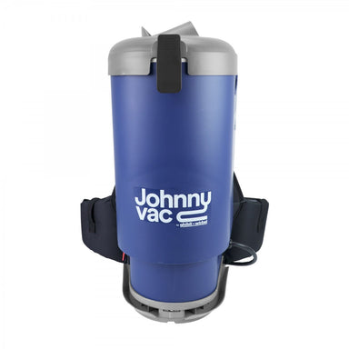 Front view of Johnny Vac Ghibli Professional HEPA Backpack Vacuum JVT1 on white background