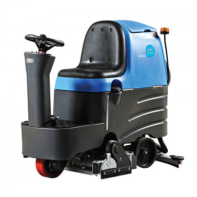 Full body view of the Johnny Vac Rider Scrubber 25 1/2 inch (648 mm) with battery and charger included
