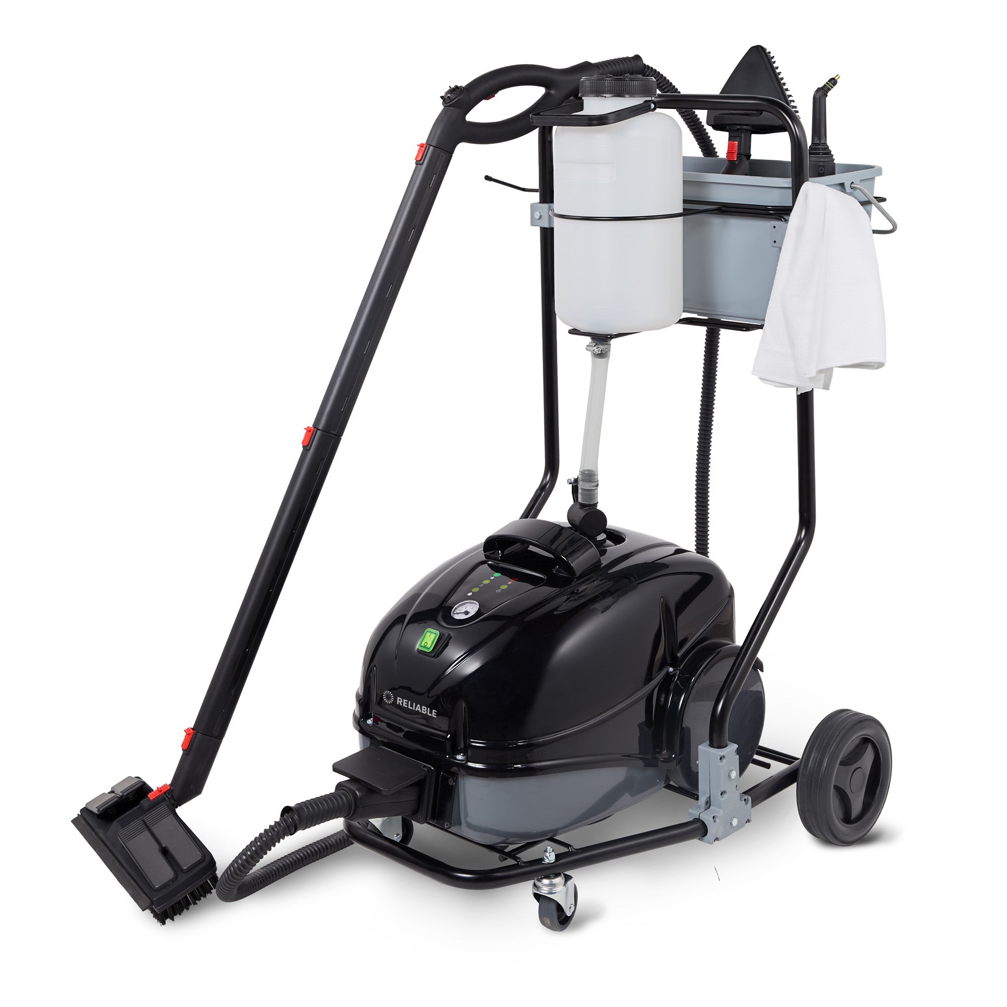 Brio Pro 6 Bar Steam Cleaner with Continuous Steam, Commercial with Trolley 1000CC/1000CT