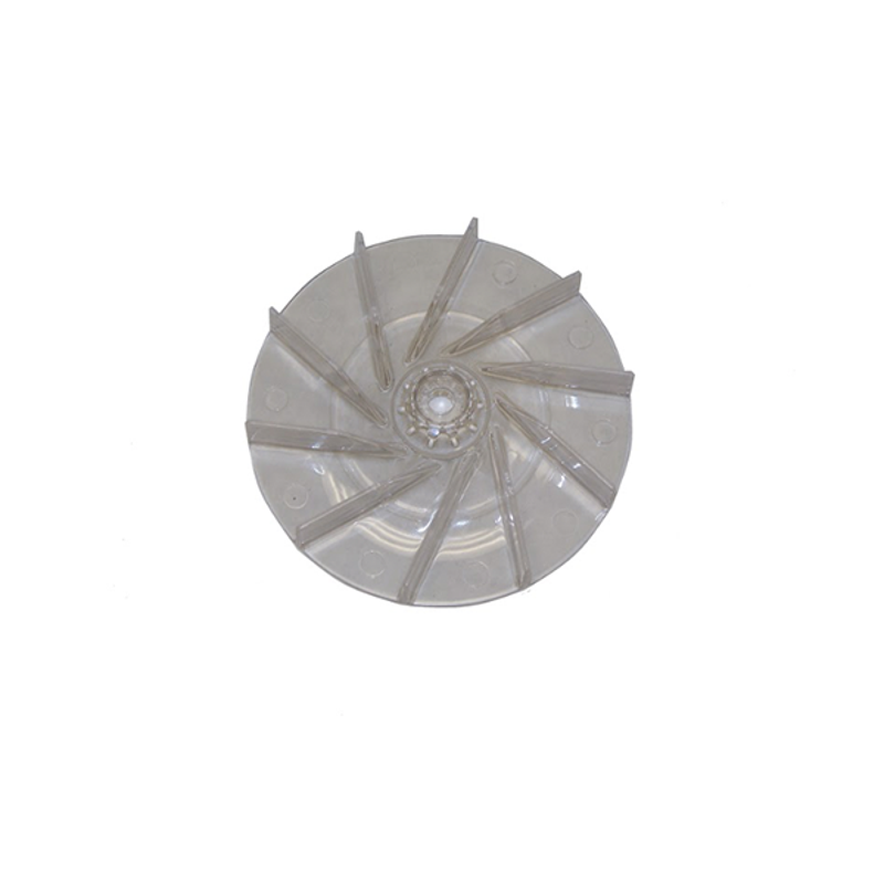  View of the fan of the Bissell BG101 Upright Vacuum on white background.