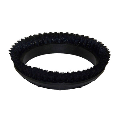 Circular black brush accessory for Bissell BGEM9000 Floor Machine on white background.