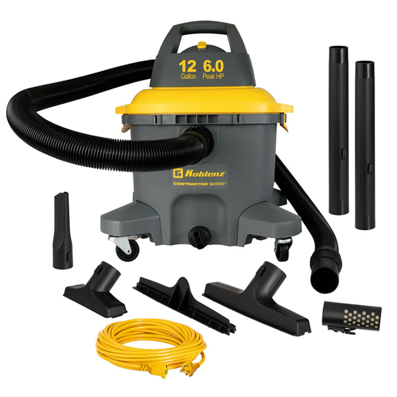 KOBLENZ CONTRACTOR SERIES™ - 12 GALLON WET-DRY VAC \ WD 12 C4