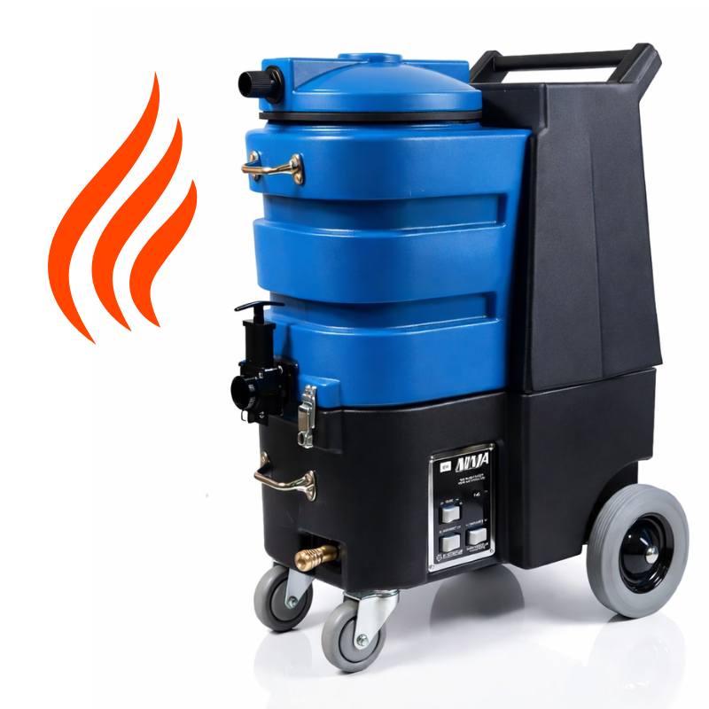 esteam ninja 500 carpet cleaning machine on a white background with heat