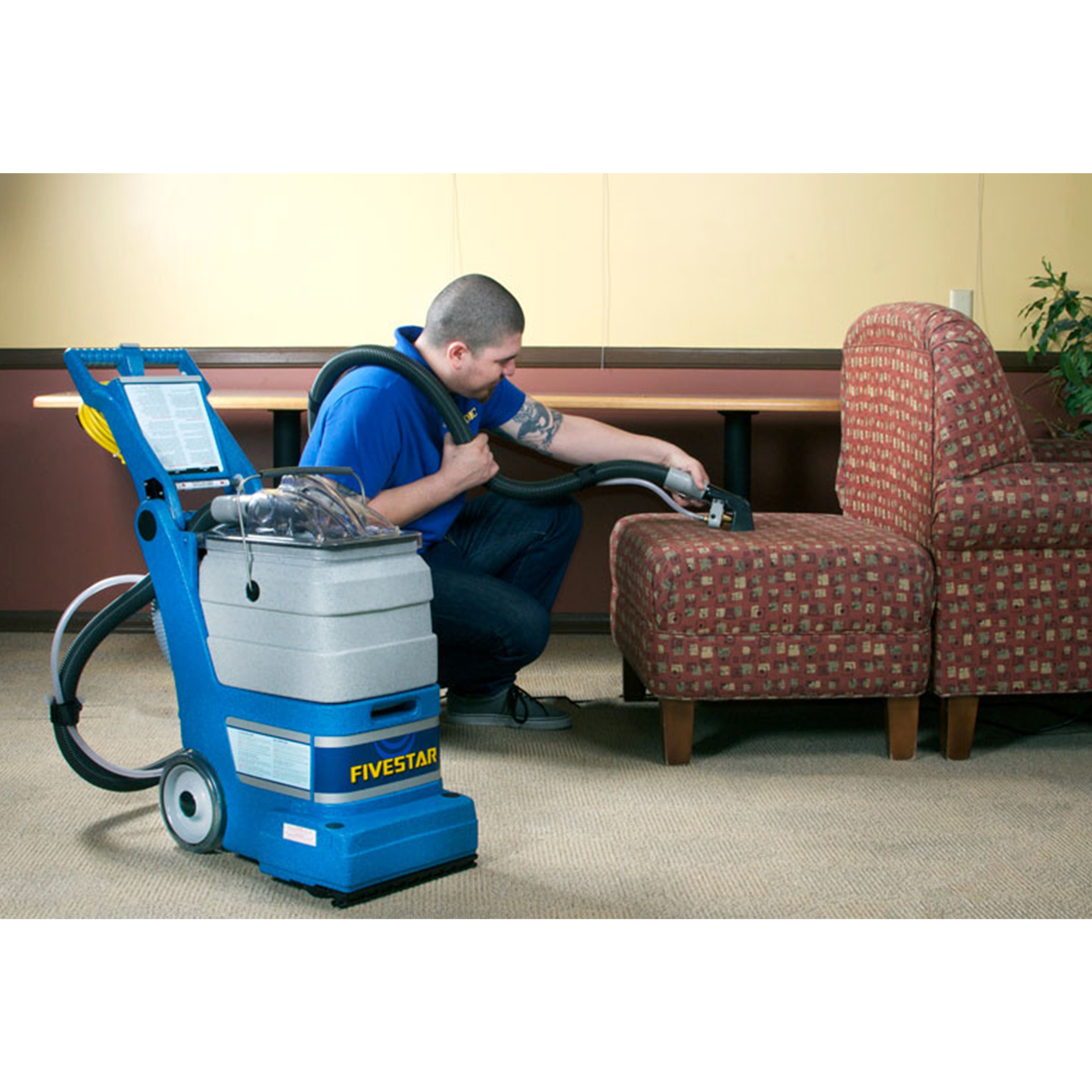 Edic Fivestar™ Self-Contained Carpet Extractor 85 PSI Pump, Single 2-Stage Vac 401TR  411TR