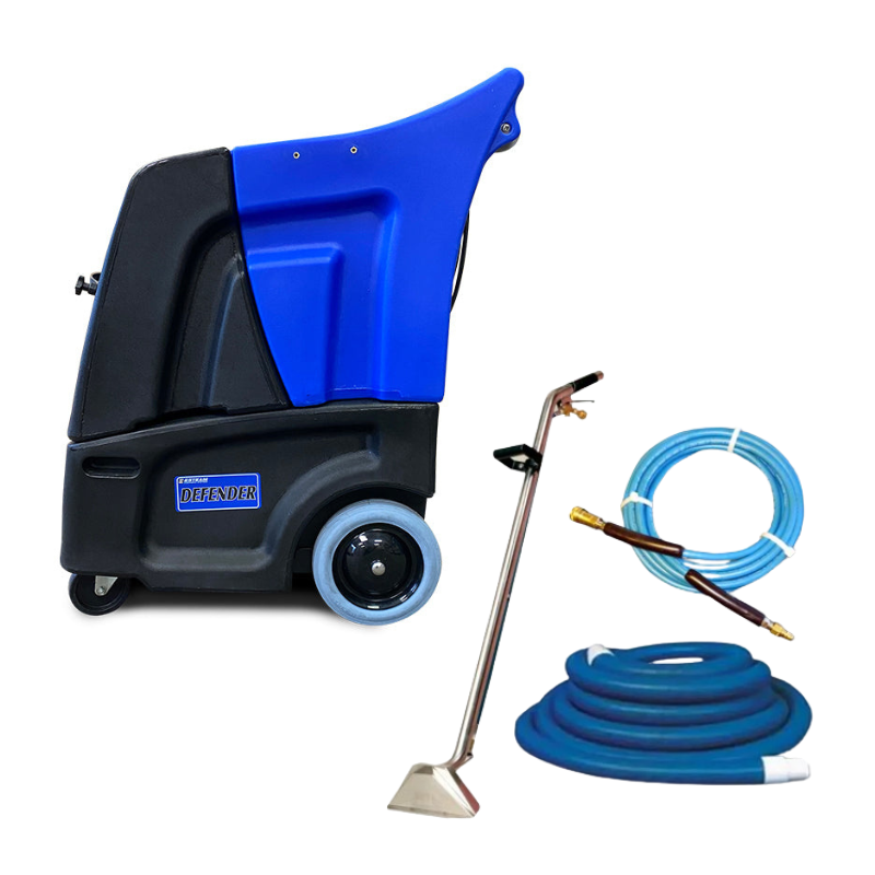 Esteam Defender 150 Carpet Cleaner with carpet wand and hoses
