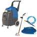 E600 carpet cleaning extractor left side view with wand and vacuum and solution hose