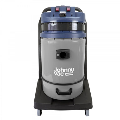 Johnny Vac Wet and Dry Commercial Vacuum Cleaner - Capacity of 16 gal (60.5 L) - 2 Motors - Tank on Tilting Trolley - Electrical Outlet for Power Nozzle - 8' Hose - Metal Wands - Brushes and Accessories Included - IPS KOALA 420B JV JV420P