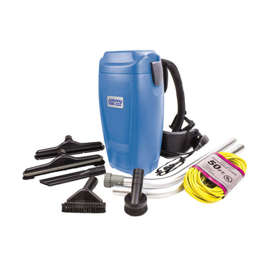 Accessories included with the Johnny Vac 1.5 Gal HEPA Backpack Vacuum