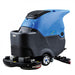 Front view of Johnny Vac 28" Autoscrubber with traction system