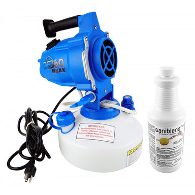 Full body view of Johnny Vac Electrostatic Sprayer ECO710 with disinfectant