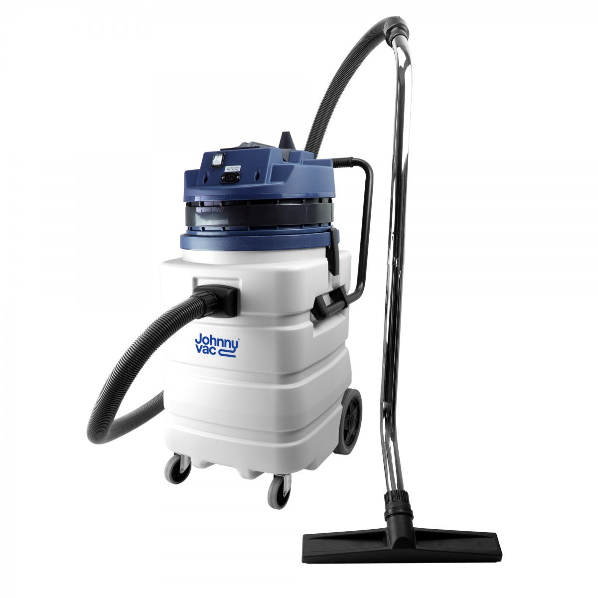 Full body view of Johnny Vac Ghibli Heavy Duty Wet & Dry Vacuum JV403HD with 22.5 gal capacity, on a white background