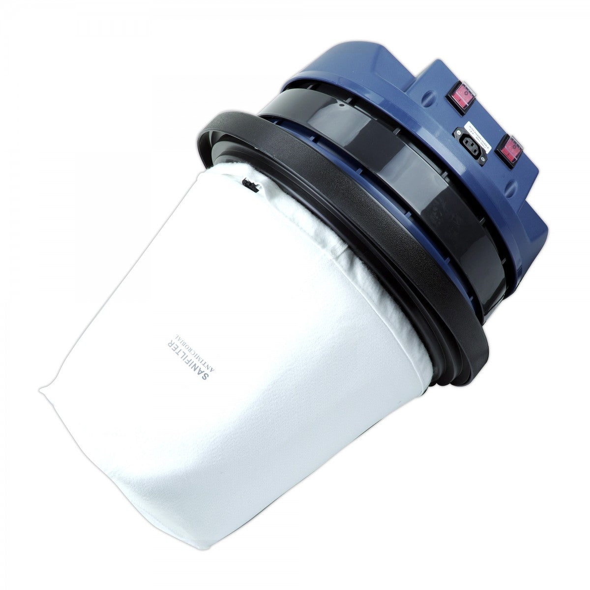 Dust collector of Johnny Vac Ghibli Wet & Dry Vacuum JV420M 20 Gal with brushes and accessories on white background