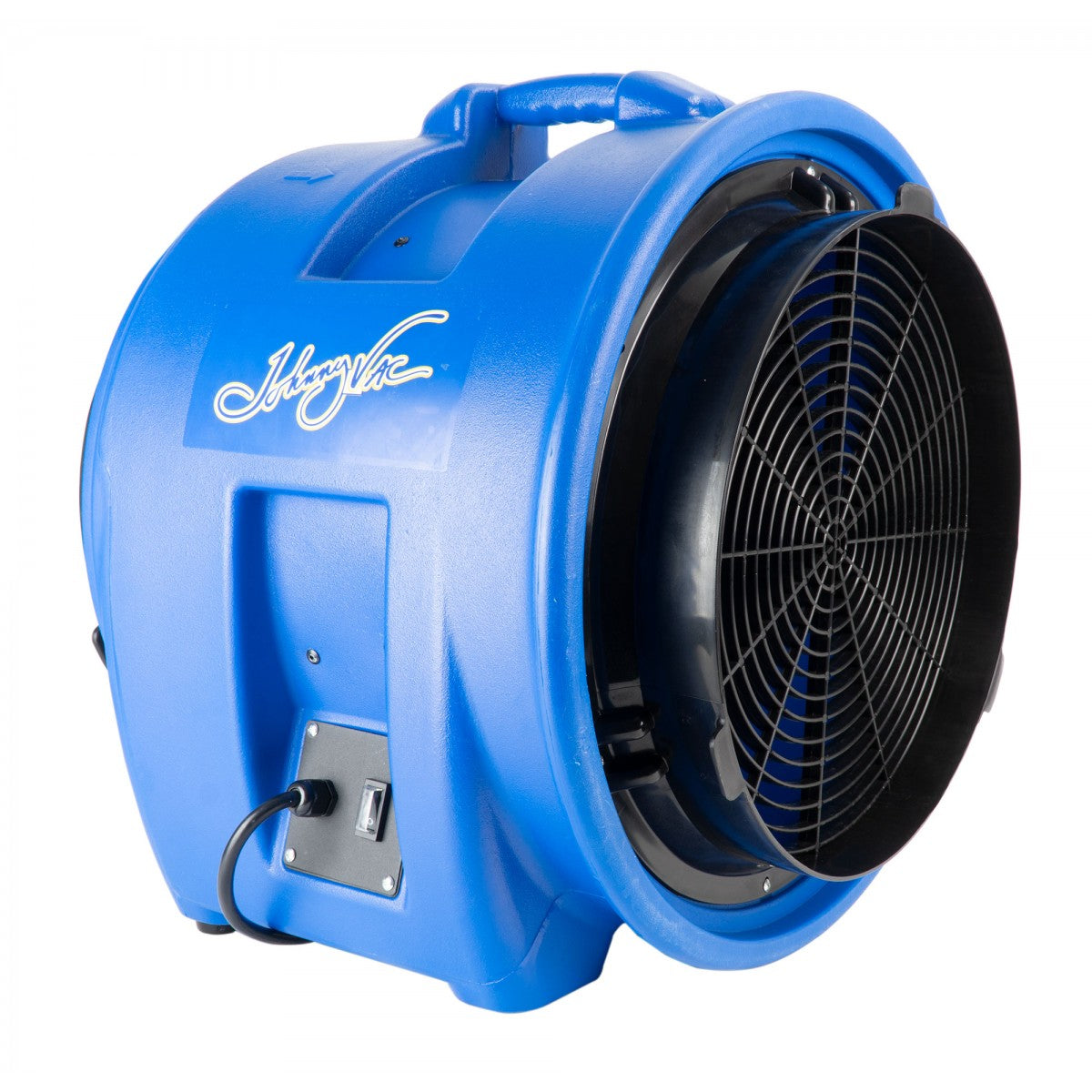 Front right-angled view of Johnny Vac Industrial Blower JV3016 on a white background.