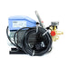Pump system with hoses and connectors on a white background