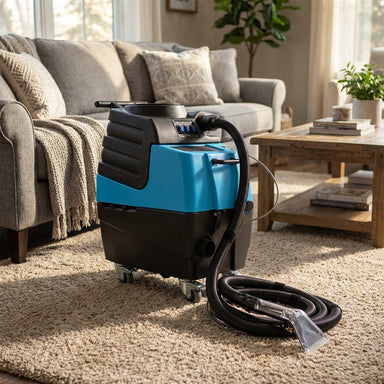 Mytee HP90 Stingray™ Heated Automotive Detail Extractor in living room for detailing