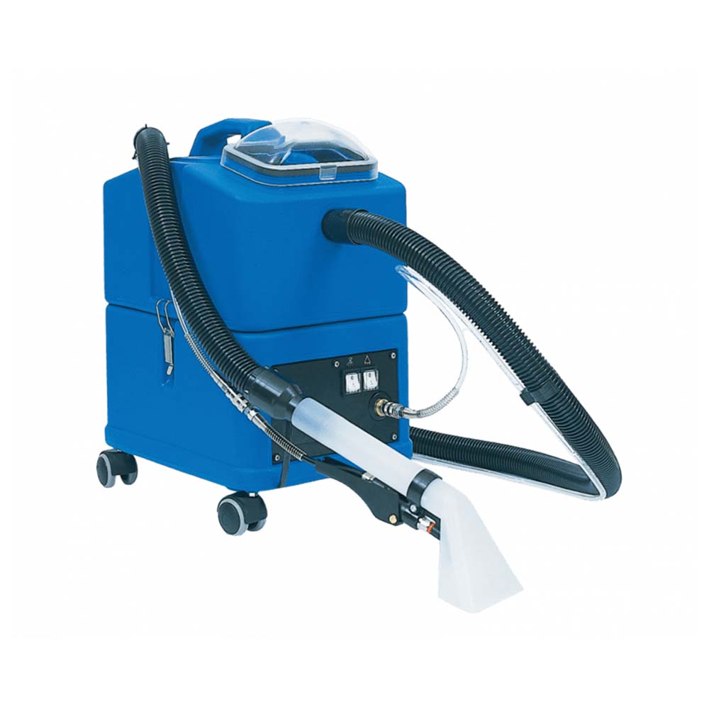 Full body view of Nacecare TP4X Carpet Cleaning Extractor with 8' Hose & Hand Tool.