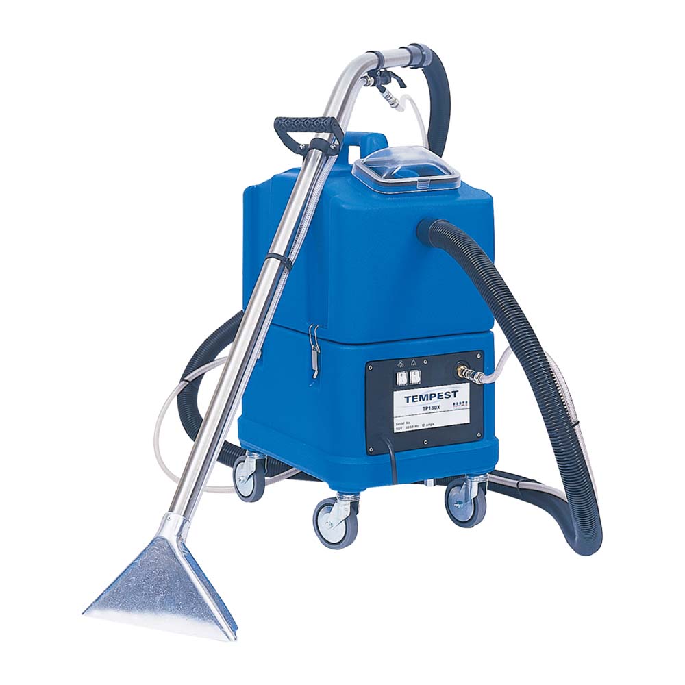 Full body view of Nacecare TP8X Carpet Extractor with Hose and Wand.

