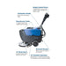 Powr-Flite 14 battery powered scrubber