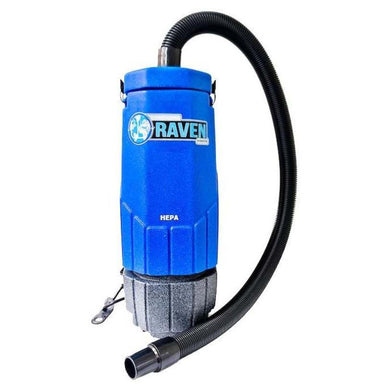 Sandia Hepa Raven backpack vacuum 6 quart front view