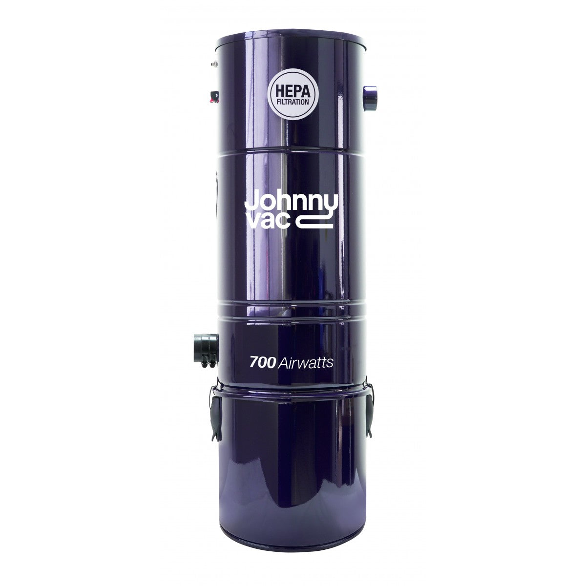 Johnny Vac Central Vacuum Johnny Vac - JV700LSA - Silent - 700 Airwatts - 6 gal (22.7 L) Tank Capacity - Wall Mount Bracket - HEPA Filter and Bag JV700LSA