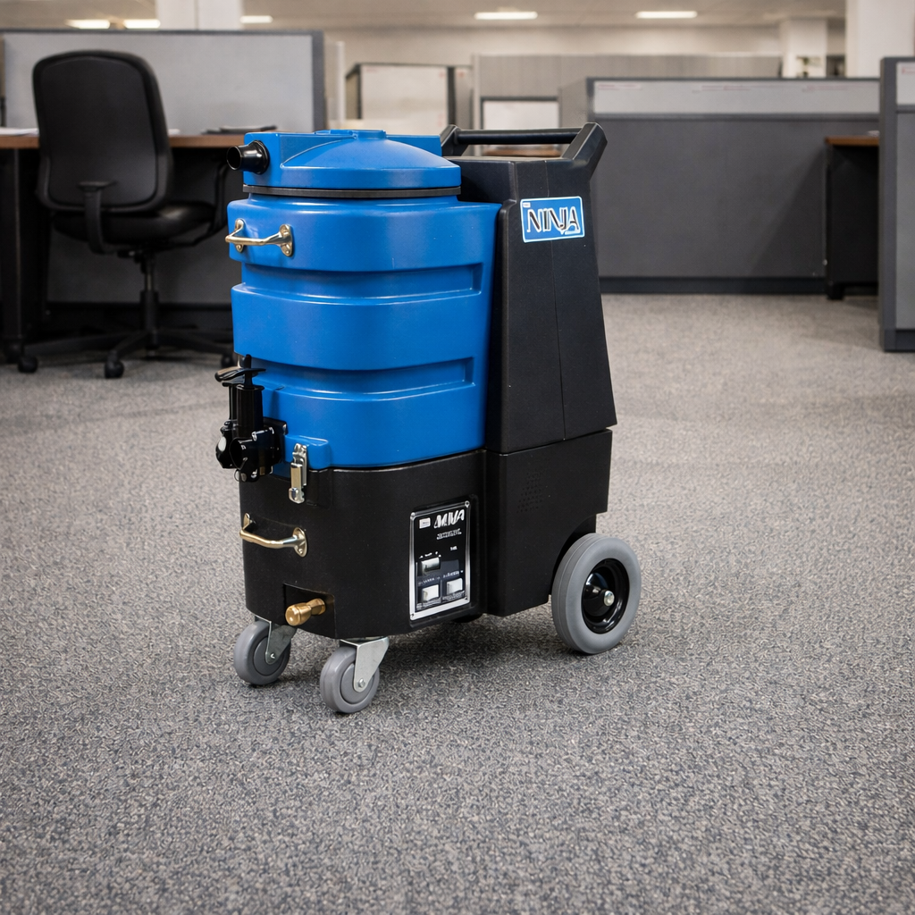esteam ninja 500 carpet cleaning machine in an office setting