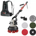 Motor Scrubber M3 Backpack Floor Scrubber with accessories for professional cleaning tasks