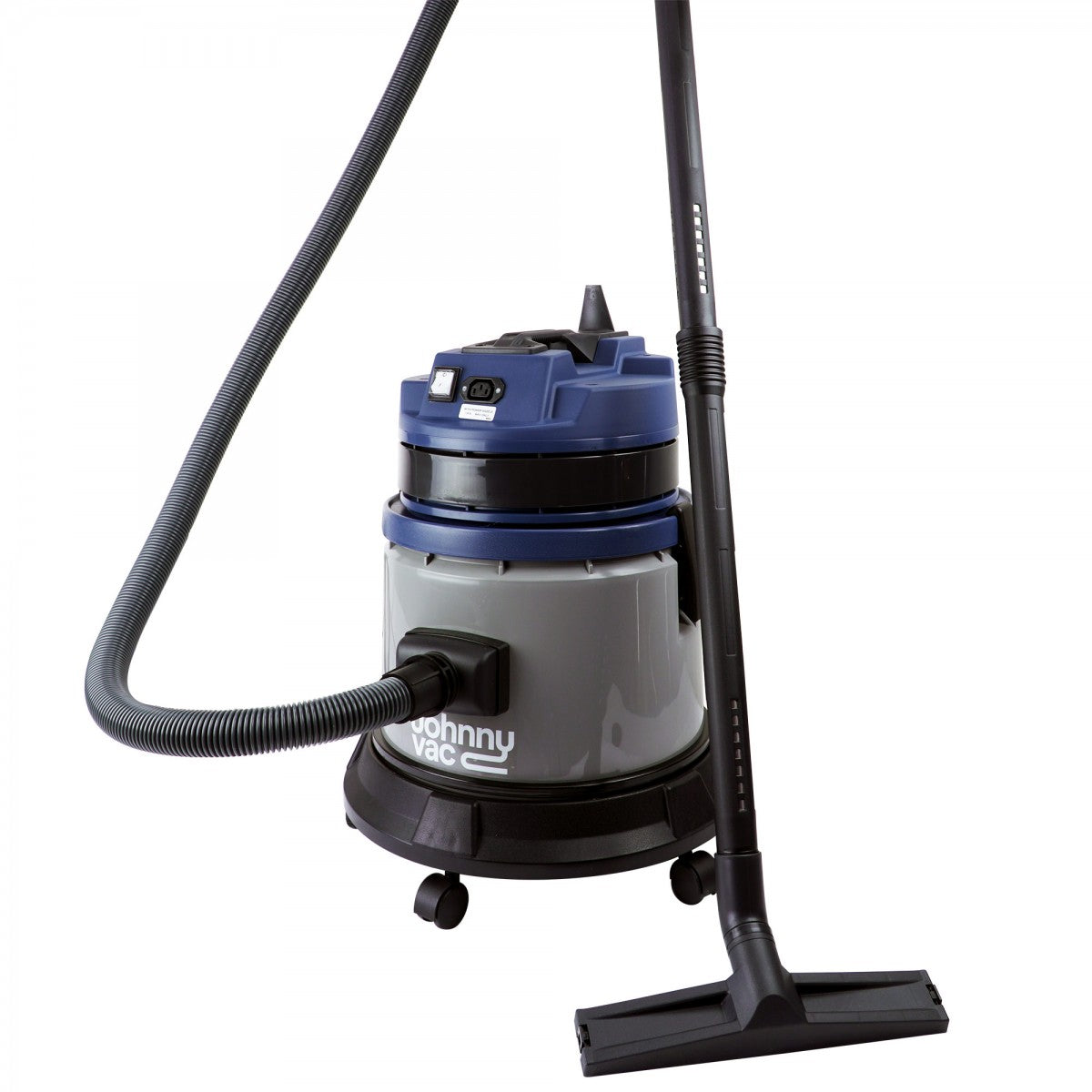 Johnny Vac Wet & Dry Commercial Vacuum - Capacity of 5.9 gal (22.5 L) - Electrical Outlet for Power Nozzle - 10' (3 m) Hose - Plastic and Aluminum Wands - Brushes and Accessories Included - IPS ASDO07362 JV115