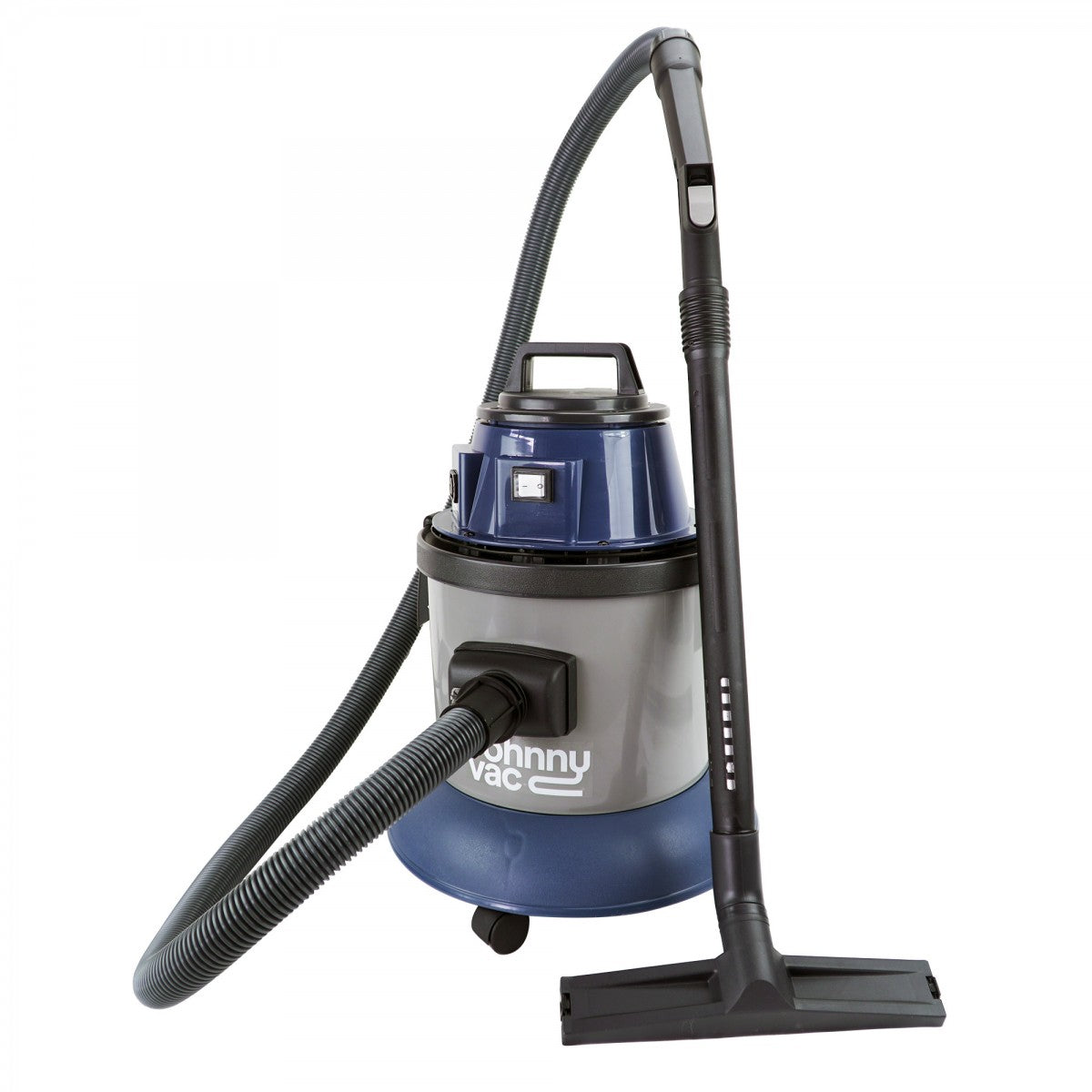 Johnny Vac Wet & Dry Commercial Vacuum - Capacity of 4 gal (15 L) - Electrical Outlet for Power Nozzle - Plastic and Aluminum Wands - Brushes and Accessories Included JV125