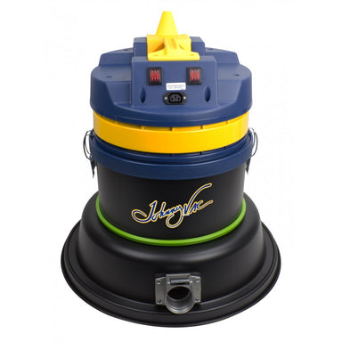 Johnny Vac Wet & Dry Commercial Vacuum - 2 Motors - Capacity of 45 Gal (171 L) - with Accessories & Trolley - 30' (9 m) Power Cord JV45G